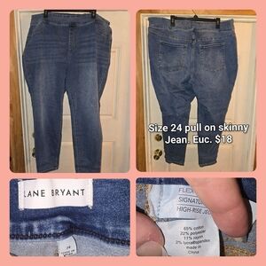 Lane Bryant Women's Dark Blue Skinny Jeans
